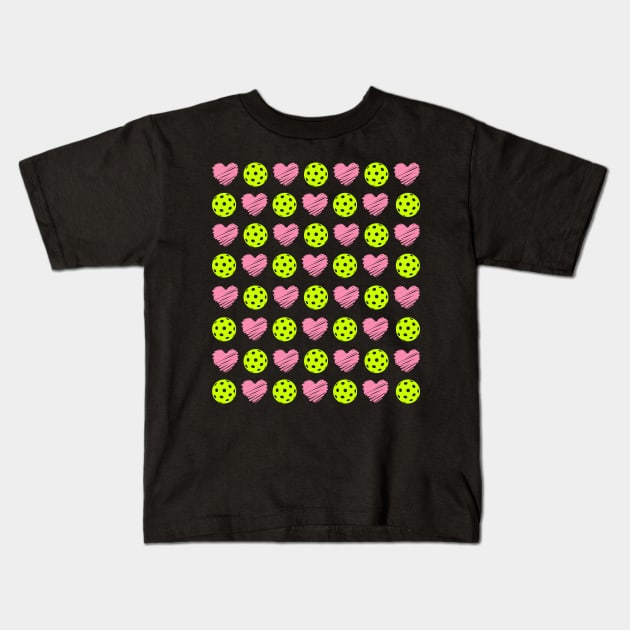 Pickleball-women Kids T-Shirt by DewaJassin